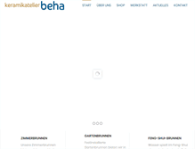 Tablet Screenshot of keramikatelier-beha.de